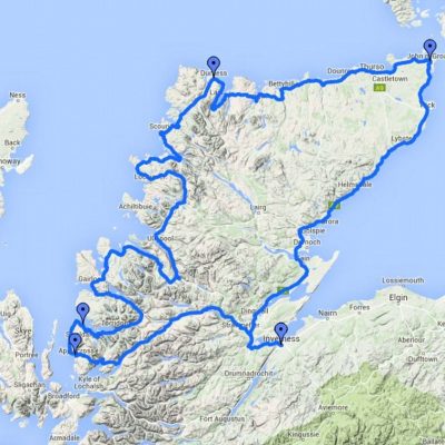 Route 66 à grande e à escocesa