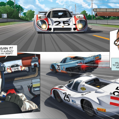 Le Mans de Steve McQueen agora em livro de BD