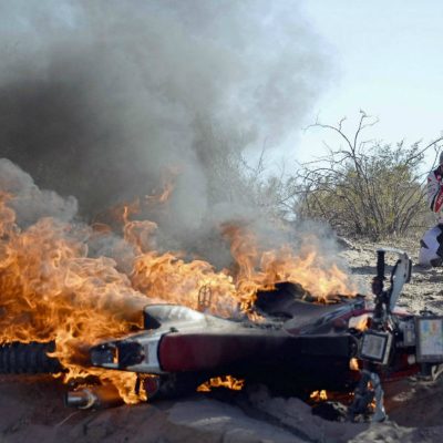 Dakar: O dia em que Paulo Gonçalves viu a moto arder