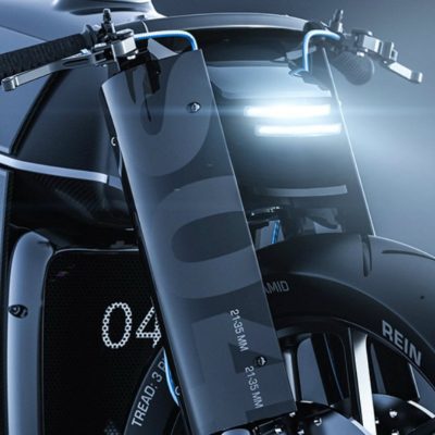 Samurai a moto do futuro